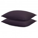 Набор наволочек из стираного перкаля сливового цвета из коллекции essential, 50х70 см