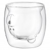 Чашка стеклянная с рисунком bear, 250 мл