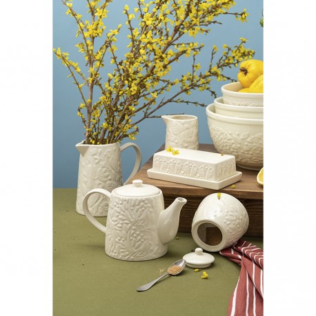 Чайник заварочный birds of paradise, 1 л, кремовый