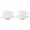 Набор из двух чайных пар белого цвета из коллекции edge, 250мл