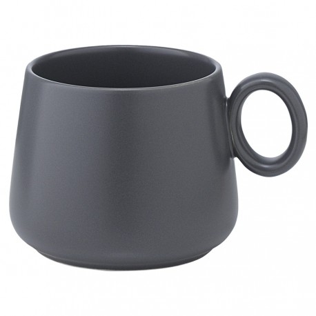 Набор из двух чайных пар темно-серого цвета из коллекции essential, 250 мл