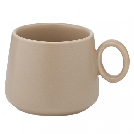 Набор из двух чашек с блюдцами бежевого цвета из коллекции essential, 120 мл