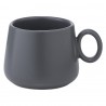 Набор из двух чашек с блюдцами темно-серого цвета из коллекции essential, 120 мл