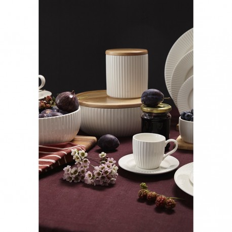 Набор чашек с блюдцами soft ripples, dual glazing, 125 мл, 2 шт.