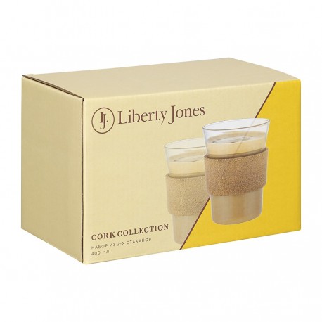 Набор из 2-х стаканов corc collection, 400 мл