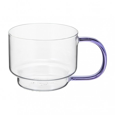 Набор кружек orb, 400 мл, прозрачные/фиолетовые, 2 шт.