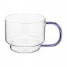 Набор кружек orb, 400 мл, прозрачные/фиолетовые, 2 шт.