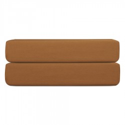 Простыня на резинке из сатина из коллекции meditation, caramel, 160х200х30 см