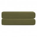 Простыня на резинке из сатина из коллекции meditation, olive, 160х200х30 см
