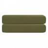 Простыня на резинке из сатина из коллекции meditation, olive, 180х200х30 см