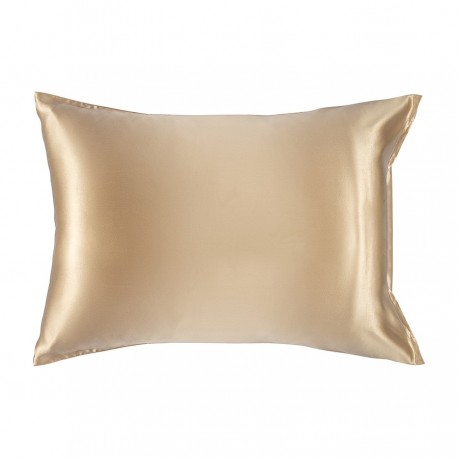 Наволочка из натурального шелка бежевого цвета из коллекции essential, 50х70 см