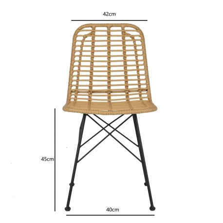 Стул vetle flat, ротанг