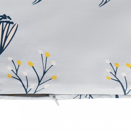 Комплект постельного белья "Полевые цветы" из премиального сатина из коллекции russian north, 200х220 см