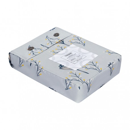 Комплект постельного белья "Полевые цветы" из премиального сатина из коллекции russian north, 200х220 см