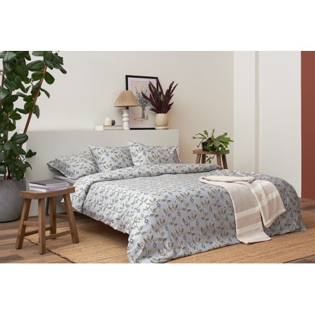 Комплект постельного белья "Ягоды тайги" из премиального сатина из коллекции russian north, 150х200 см