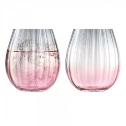 Набор низких стаканов dusk, 425 мл, розово-серый, 2 шт