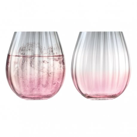 Набор низких стаканов dusk, 425 мл, розово-серый, 2 шт