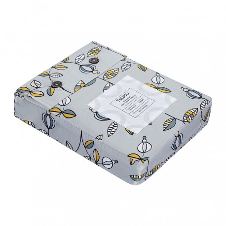 Комплект постельного белья "Ягоды тайги" из премиального сатина из коллекции russian north, 150х200 см