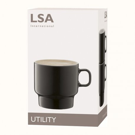 Набор чашек для кофе utility, 280 мл, серый, 2 шт