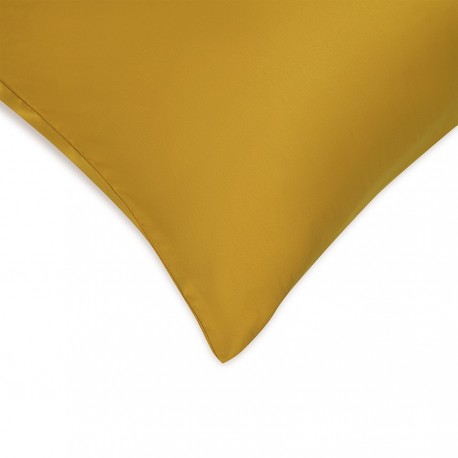 Комплект постельного белья из премиального сатина горчичного цвета из коллекции essential, 150х200 см