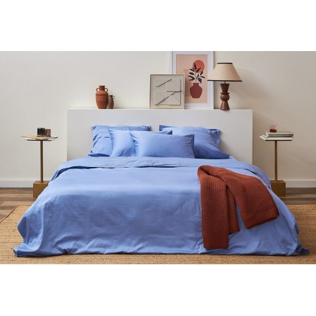 Комплект постельного белья из премиального сатина сиреневого цвета из коллекции essential, 200х220 см