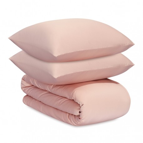 Комплект постельного белья из премиального сатина цвета пыльной розы из коллекции essential, 200х220 см