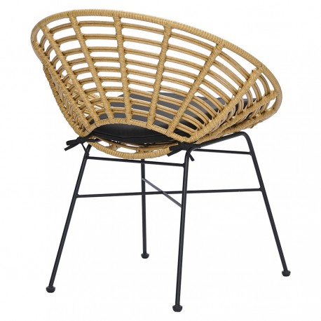 Стул vetle round, ротанг