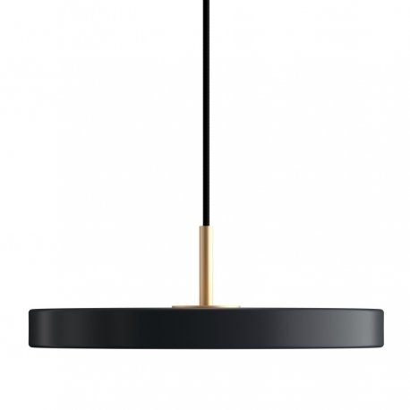 Светильник подвесной asteria, D31х10,5 см, черно-серый