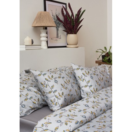 Набор наволочек "Ягоды тайги" из премиального сатина из коллекции russian north, 50х70 см