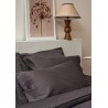 Набор наволочек из премиального сатина темно-серого цвета из коллекции essential, 50х70 см