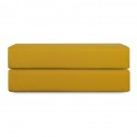 Простыня на резинке из премиального сатина горчичного цвета из коллекции essential, 200х200х30 см
