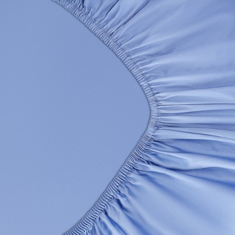 Простыня на резинке из премиального сатина сиреневого цвета из коллекции essential, 160х200х30 см