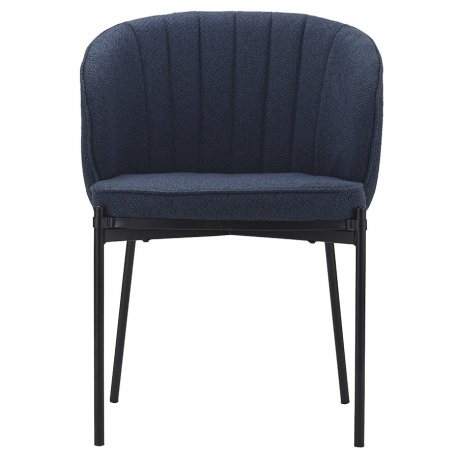 Кресло coral, рогожка, темно-синее