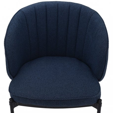Кресло coral, рогожка, темно-синее
