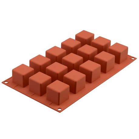 Форма силиконовая для приготовления пирожных cube, 17,6х29,8 см, 630 мл