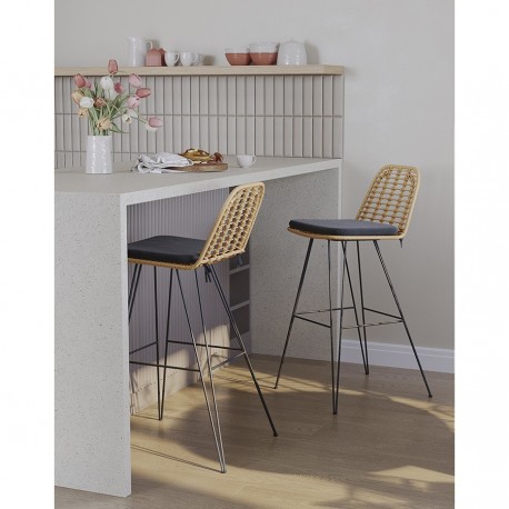 Стул барный vetle flat, ротанг