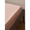 Простыня на резинке из премиального сатина цвета пыльной розы из коллекции essential, 160х200х30 см