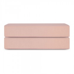 Простыня на резинке из премиального сатина цвета пыльной розы из коллекции essential, 180х200х30 см