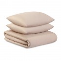 Комплект постельного белья из премиального сатина бежевого цвета из коллекции essential, 200х220 см