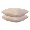 Набор наволочек из премиального сатина бежевого цвета из коллекции essential, 70х70 см