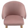 Кресло cecilia, велюр, пудрово-розовое