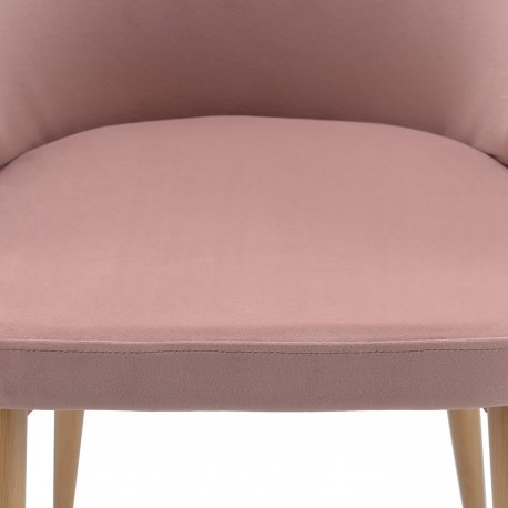 Кресло cecilia, велюр, пудрово-розовое