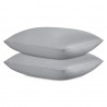 Набор наволочек из премиального сатина светло-серого цвета из коллекции essential, 70х70 см