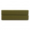 Простыня на резинке из премиального сатина оливкового цвета из коллекции essential, 180х200х30 см