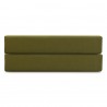 Простыня на резинке из премиального сатина оливкового цвета из коллекции essential, 160х200х30 см