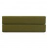 Простыня на резинке из премиального сатина оливкового цвета из коллекции essential, 200х200х30 см