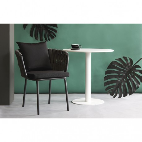 Стол обеденный favian, D70 см, белый