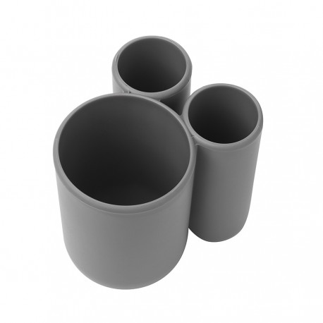 Стакан для зубных щеток touch, серый