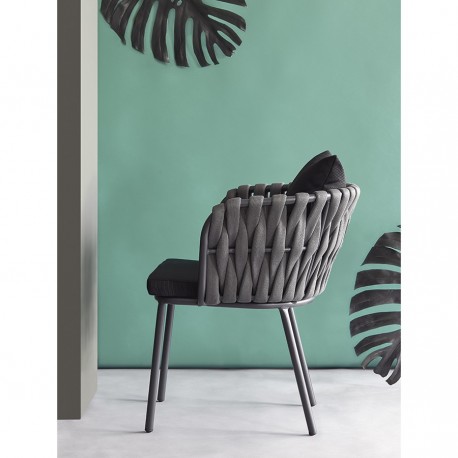 Стул braid, серый/черный