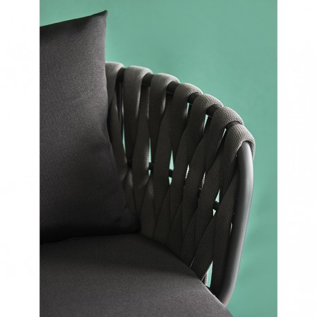 Стул braid, серый/черный